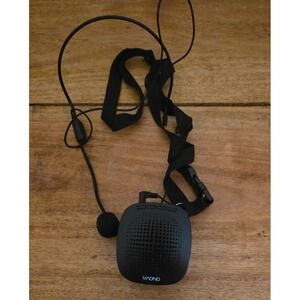 Maono Portable Voice Amplifier Rechargeable PA System with Wired Headset Black